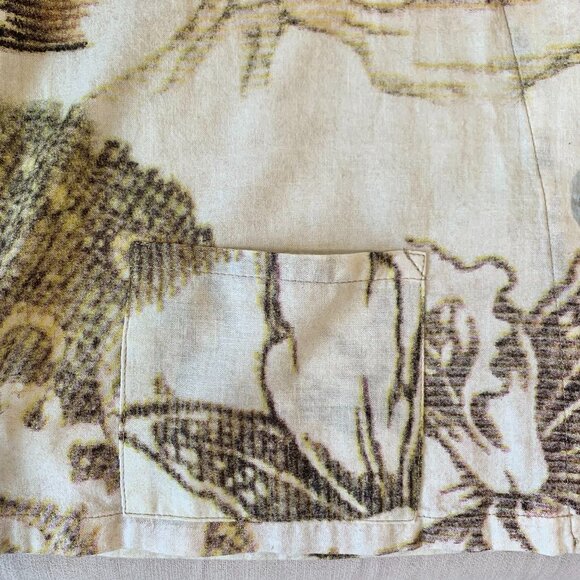 Linda Lundstrom Lightweight Jacket Crop Button Up Floral Coastal Mediterranean - Picture 7 of 16